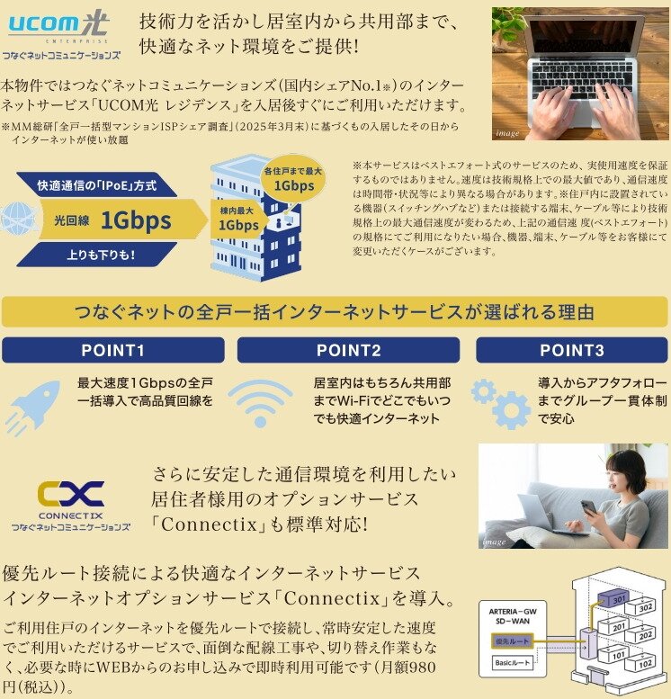 国内シェアNo.1の高いネットワーク