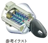 不正な複製が極めて困難なシリンダーを採用