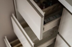 洗面化粧台下の引き出し収納