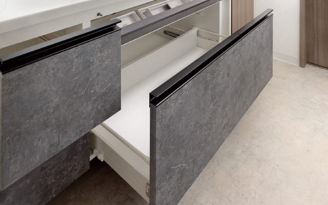 化粧台収納（ソフトクローズ付）