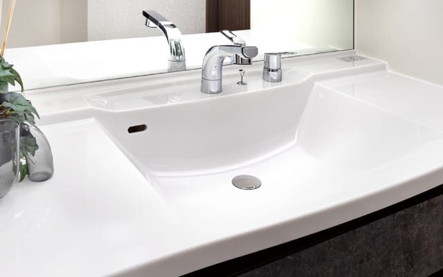 一体成型の洗面ボウル