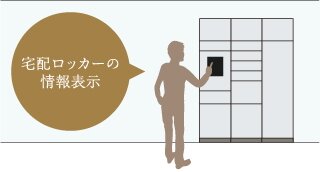 宅配ロッカー連動