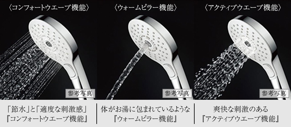 コンフォートウエーブシャワー（3モード）