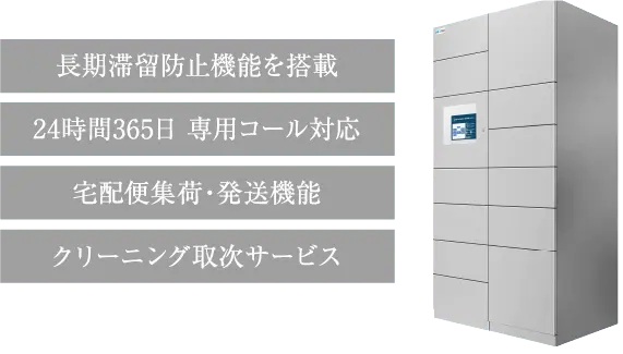 宅配ボックスを24時間365日ネットワーク管理