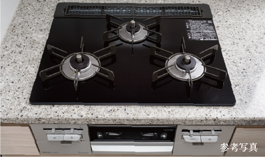 ガラストップコンロ