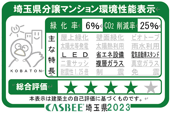 埼玉県分譲マンション環境性能表示