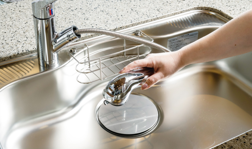 浄水器一体型
ハンドシャワーエコ水栓