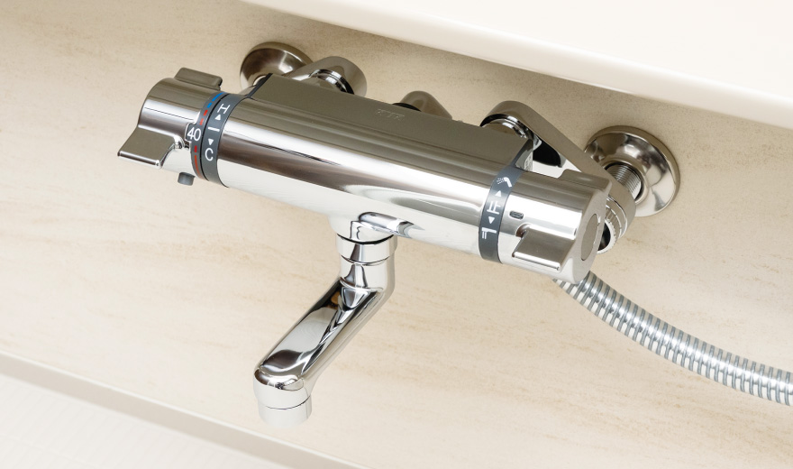 サーモスタット付水栓