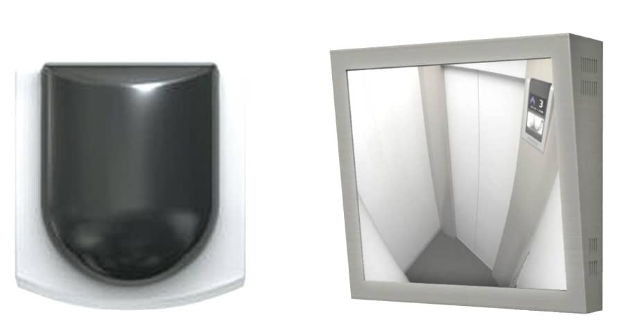 エレベーター内防犯カメラ・1階乗り場モニター