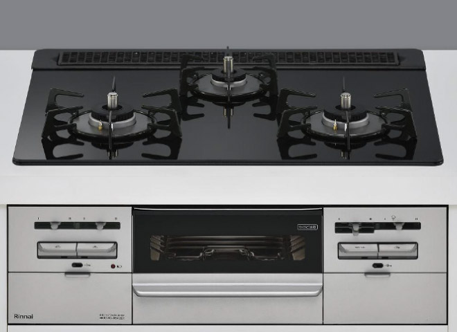 ガラストップガスコンロ