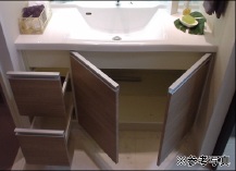 2段スライド 開き収納