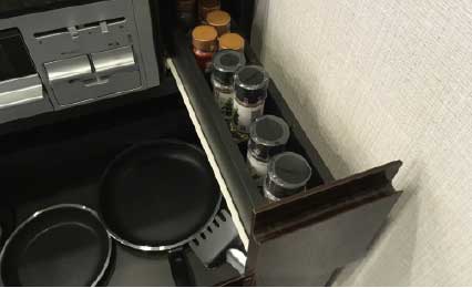 グリル横小引出
