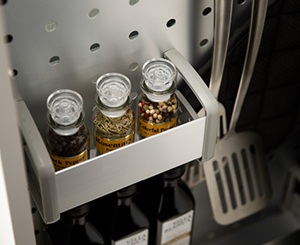 コンロ横スライドラック