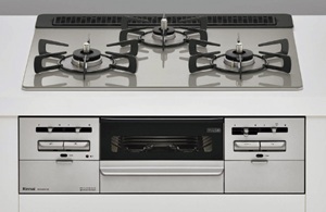 3口コンロ・ガラストッププレート