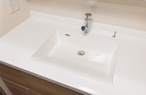 ボウル一体型洗面カウンター