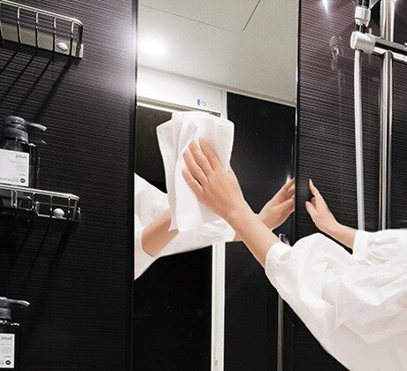 お掃除ラクラク鏡