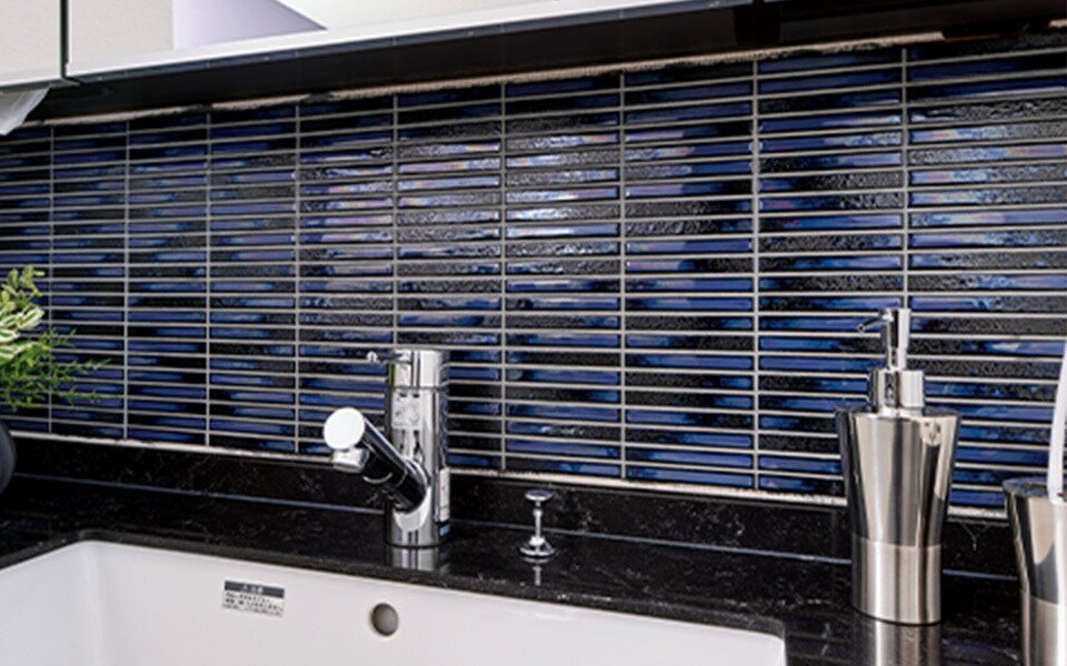 モザイクタイル貼