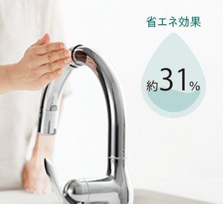 節湯/タッチレス水栓（キッチン）