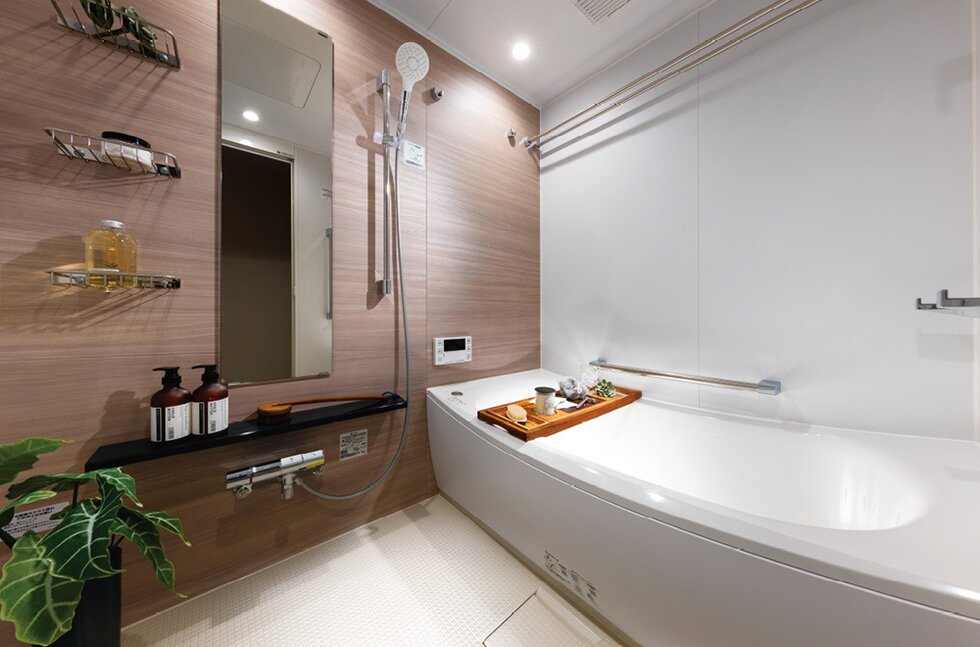 先進の機能を備えたバスルーム