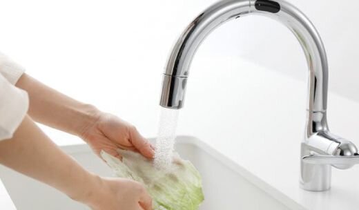 タッチレス浄水器一体型水栓