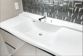 ボウル一体型洗面カウンター