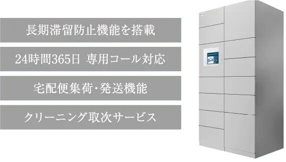 宅配ボックスを24時間365日ネットワーク管理