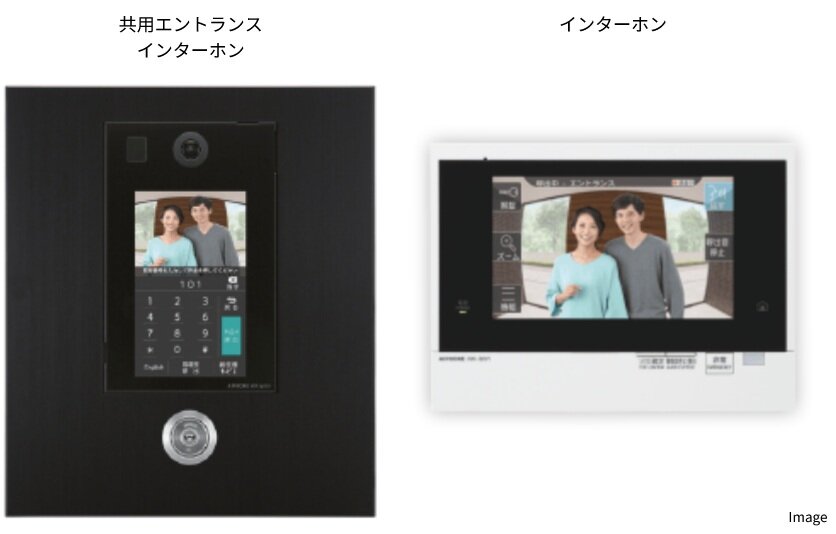 オートロックシステムと住戸玄関、インターホンで安心。