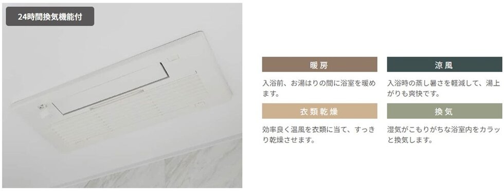 浴室換気暖房乾燥機