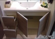 2段スライド 開き収納