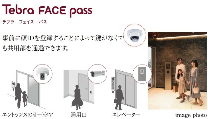 顔認証セキュリティシステム「TebraFACE」