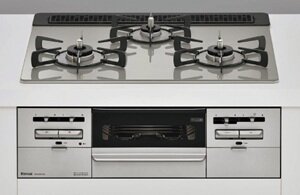 3口コンロ・ガラストッププレート