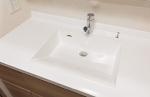 ボウル一体型洗面カウンター