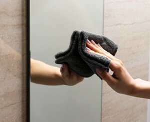 お掃除ラクラク鏡