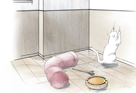 クロス上下の張り分け