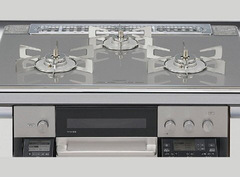 ガスコンロガラストップ・スタイリッシュタイプ