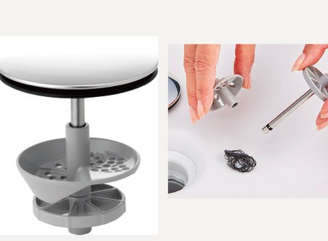 ななめ形状ヘアキャッチャー