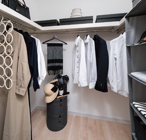 ウォークインクローゼット完備。