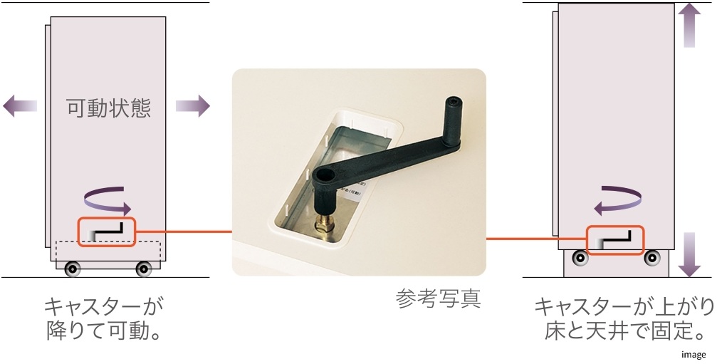 可動間仕切り収納