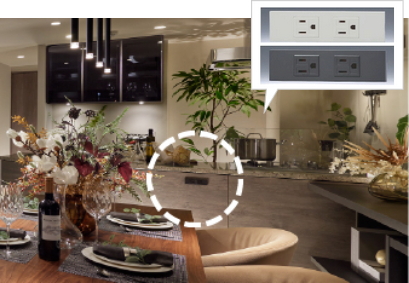 リビング側電源