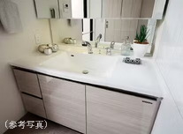 ボウル一体型洗面カウンター