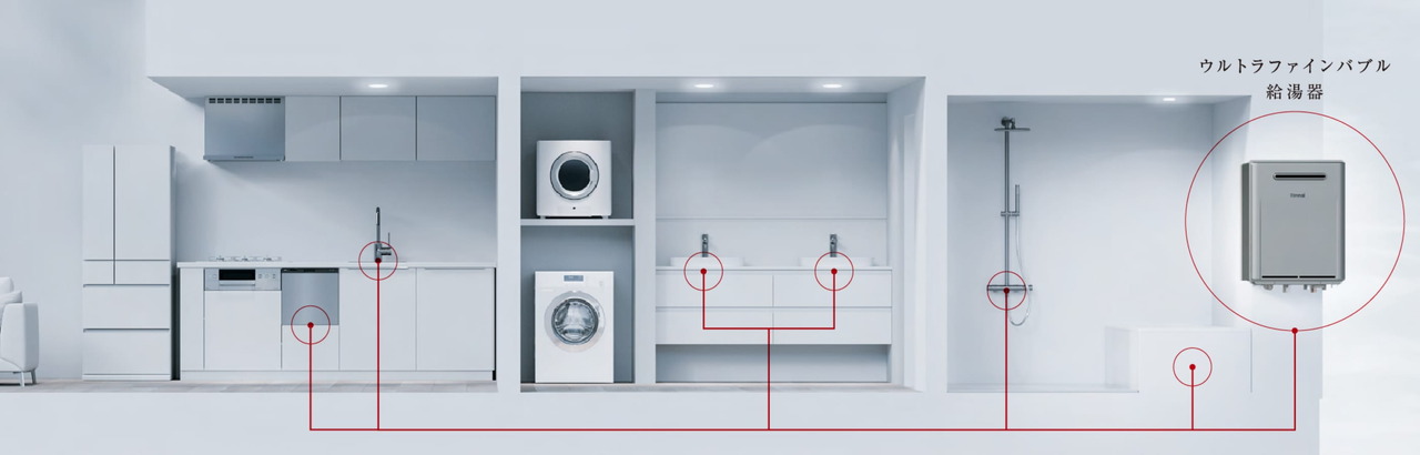 Rinnai
ウルトラファインバブル
全戸標準装備
