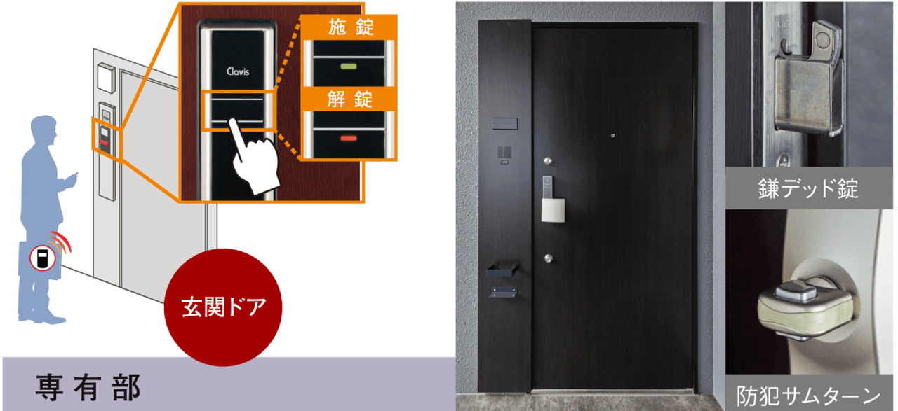 スタイリッシュな玄関廻り