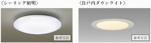 LED仕様の照明器具