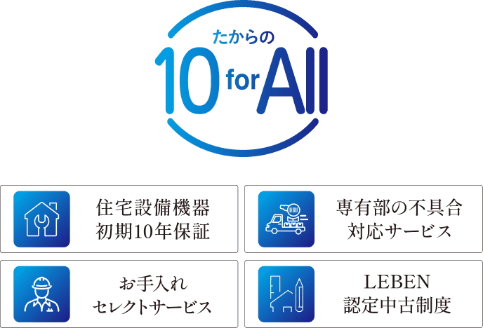 たからの10 for All（専有部メンテナンスサービス）