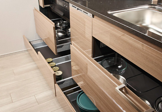 オールスライド収納