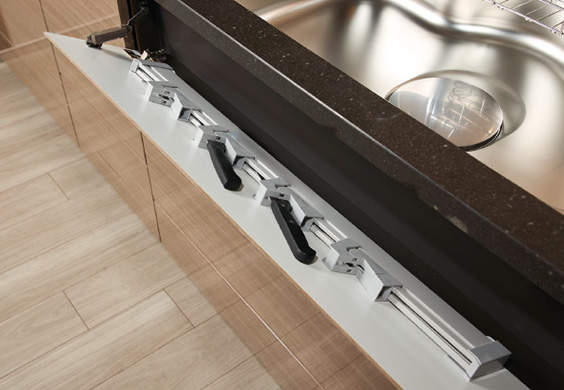 シンク前収納ポケット