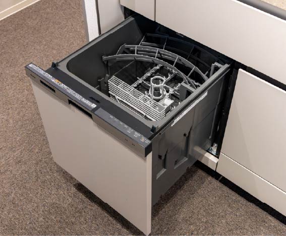 節水・省エネ仕様のビルトイン食器洗い乾燥機