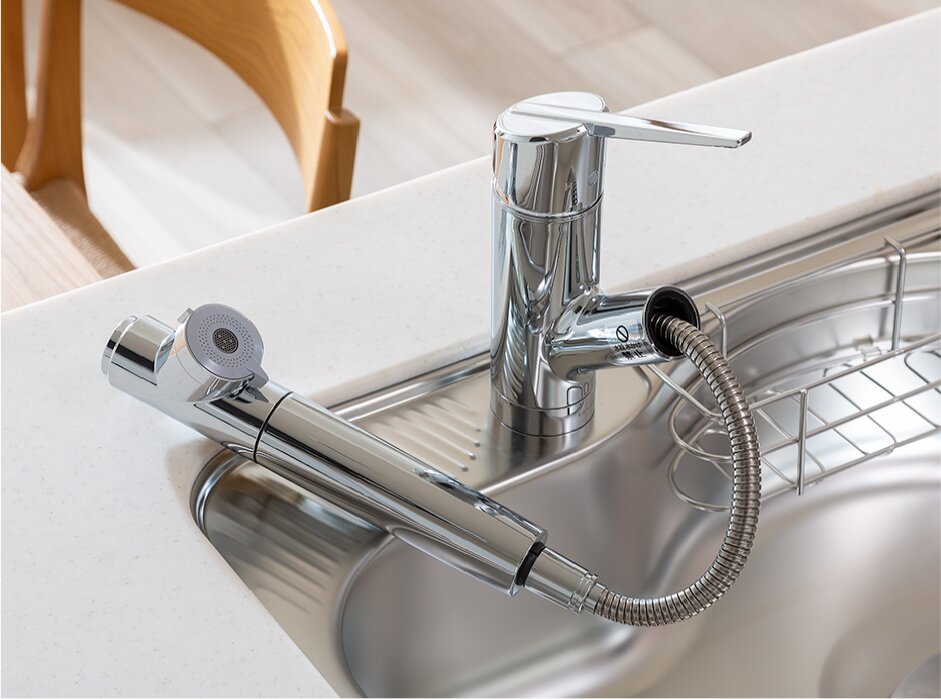 浄水器一体型シャワー水栓