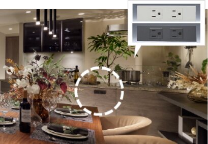 リビング側電源