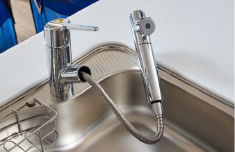 浄水器一体型シャワー混合水栓